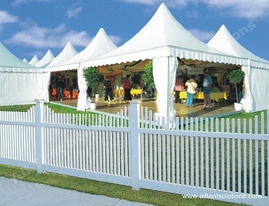 Wooden Fence for Party Tent in White