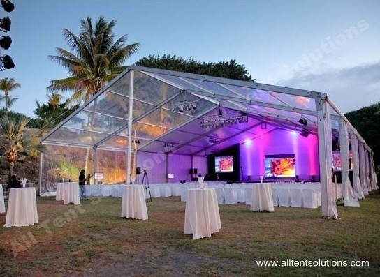 10mx24m Clear Event Tent for 200 people with Transparent PVC Roof