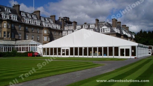 Fireproof Huge Church Marquee Tent with Clear Glass Walls ABS Walls 