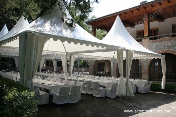 Aluminium Gazebo Tent for 200 Guests Outdoor Party Gathering