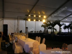 White Party Tent with lighting and furniture