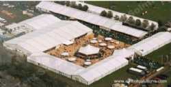 Outdoor Fair Tent for Trade Show with Clear Glass Walls