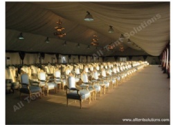 Arabian Tents for Event Ceremony with Chairs, Lights and Carpet