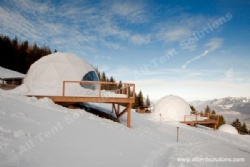 Snow Resistance Geodesic Dome Tent with Strong Structure