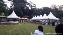 Aluminium Gazebo Tent for 200 Guests Outdoor Party Gathering