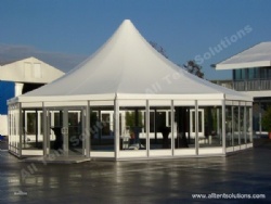 China Pavilion Style Glass Wall Pagoda Tent for Party Event