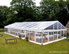 Clear PVC Roof Tent with Tables Chairs for Outdoor Party Gathering