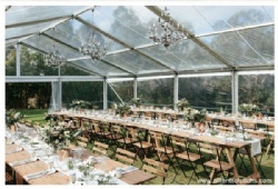 Clear Roof Fabric Tents Canopy Aluminium Frame Party Marquee with Chairs